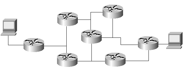 Figure 5: how two nodes on different networks can
communicate with each other